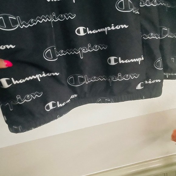 Unisex Champion Black and White Logo Rain jacket - Picture 5 of 8